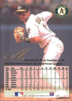 Mike Bordick  baseball card collectible - Main Image 2