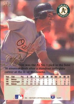 Brent Gates  baseball card collectible - Main Image 2