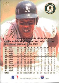 Rickey Henderson  baseball card collectible - Main Image 2