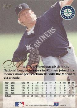 Norm Charlton  baseball card collectible - Main Image 2