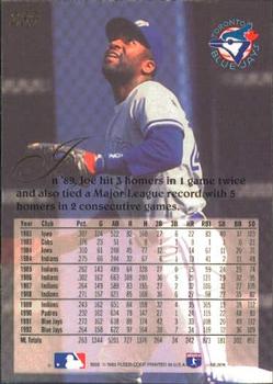 Joe Carter  baseball card collectible - Main Image 2