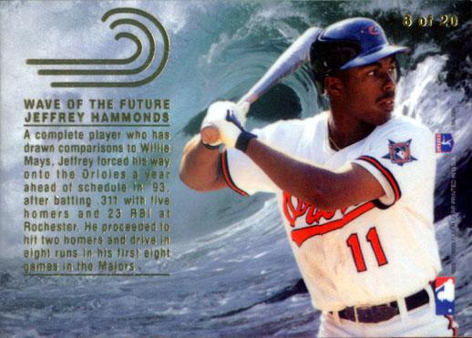 Jeffrey Hammonds  baseball card collectible - Main Image 2