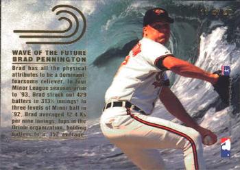 Brad Pennington  baseball card collectible - Main Image 2