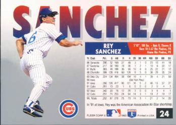Rey Sanchez  baseball card collectible - Main Image 2