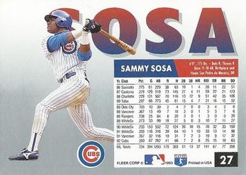 Sammy Sosa  baseball card collectible - Main Image 2