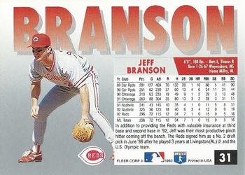 Jeff Branson  baseball card collectible - Main Image 2