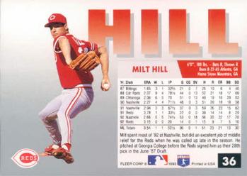 Milt Hill  baseball card collectible - Main Image 2