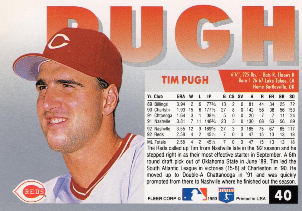 Tim Pugh  baseball card collectible - Main Image 2