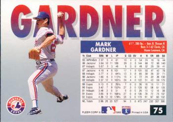 Mark Gardner  baseball card collectible - Main Image 2