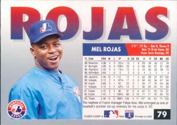 Mel Rojas  baseball card collectible - Main Image 2