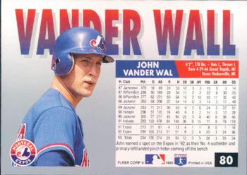 John Vander Wal  baseball card collectible - Main Image 2