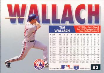 Tim Wallach  baseball card collectible - Main Image 2