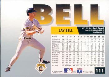 Jay Bell  baseball card collectible - Main Image 2