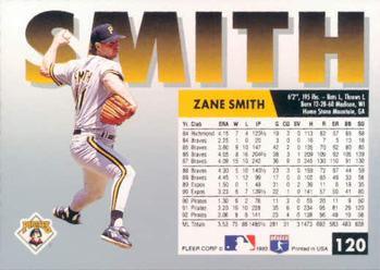 Zane Smith  baseball card collectible - Main Image 2