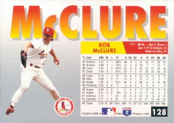Bob McClure  baseball card collectible - Main Image 2