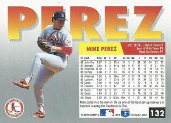 Mike Perez  baseball card collectible - Main Image 2