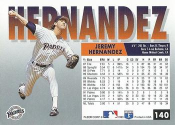 Jeremy Hernandez  baseball card collectible - Main Image 2