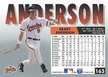 Brady Anderson  baseball card collectible - Main Image 2