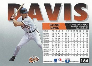 Glenn Davis  baseball card collectible - Main Image 2
