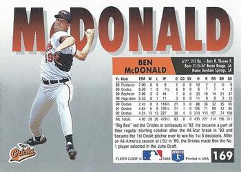 Ben McDonald  baseball card collectible - Main Image 2