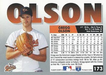 Gregg Olson  baseball card collectible - Main Image 2