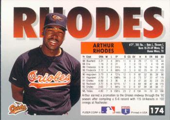 Arthur Rhodes  baseball card collectible - Main Image 2