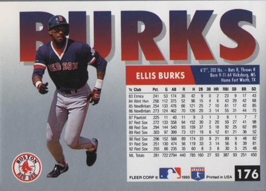 Ellis Burks  baseball card collectible - Main Image 2