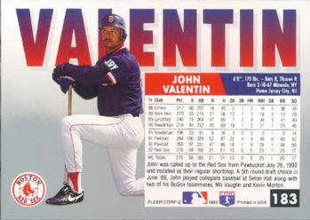 John Valentin  baseball card collectible - Main Image 2