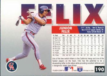 Junior Felix  baseball card collectible - Main Image 2