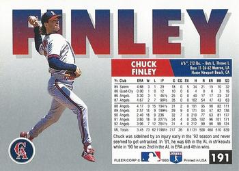 Chuck Finley  baseball card collectible - Main Image 2