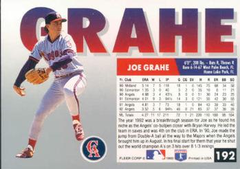 Joe Grahe  baseball card collectible - Main Image 2