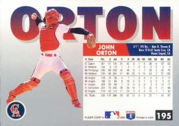 John Orton  baseball card collectible - Main Image 2