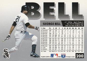 George Bell  baseball card collectible - Main Image 2