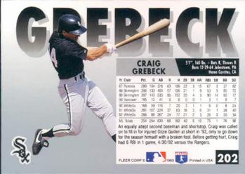 Craig Grebeck  baseball card collectible - Main Image 2