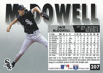 Jack McDowell  baseball card collectible - Main Image 2