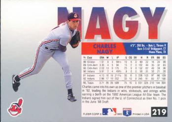 Charles Nagy  baseball card collectible - Main Image 2