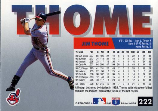Jim Thome  baseball card collectible - Main Image 2