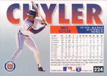 Milt Cuyler  baseball card collectible - Main Image 2