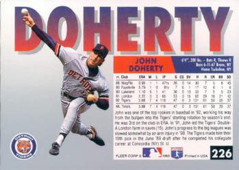 John Doherty  baseball card collectible - Main Image 2