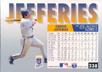 Gregg Jefferies  baseball card collectible - Main Image 2