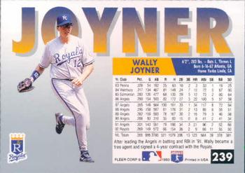 Wally Joyner  baseball card collectible - Main Image 2