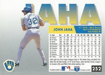 John Jaha  baseball card collectible - Main Image 2