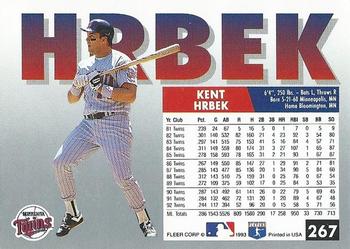 Kent Hrbek  baseball card collectible - Main Image 2