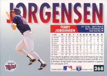Terry Jorgensen  baseball card collectible - Main Image 2