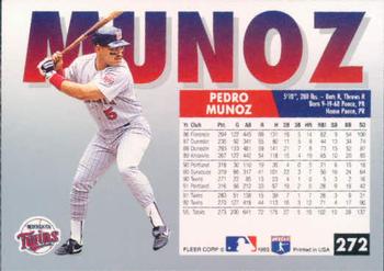 Pedro Munoz  baseball card collectible - Main Image 2