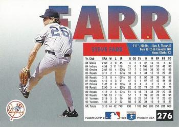 Steve Farr  baseball card collectible - Main Image 2