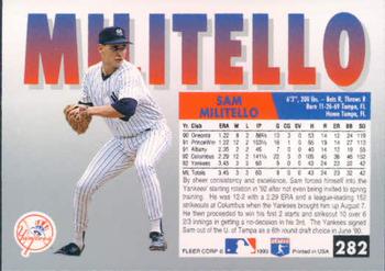 Sam Militello  baseball card collectible - Main Image 2