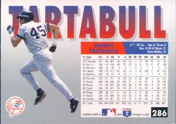 Danny Tartabull  baseball card collectible - Main Image 2