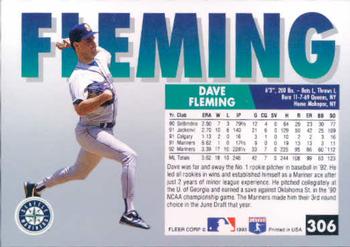 Dave Fleming  baseball card collectible - Main Image 2