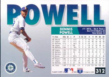 Dennis Powell  baseball card collectible - Main Image 2